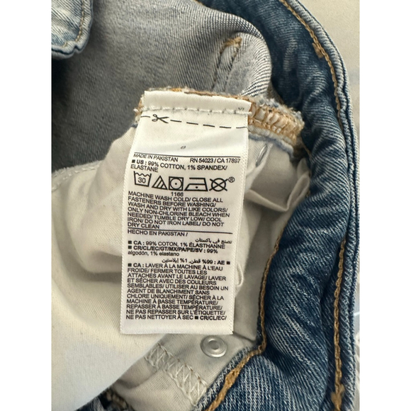 Women's Old Navy Light Blue High-Rise OG Loose Straight Leg Jeans Size 8 - Picture 7 of 9